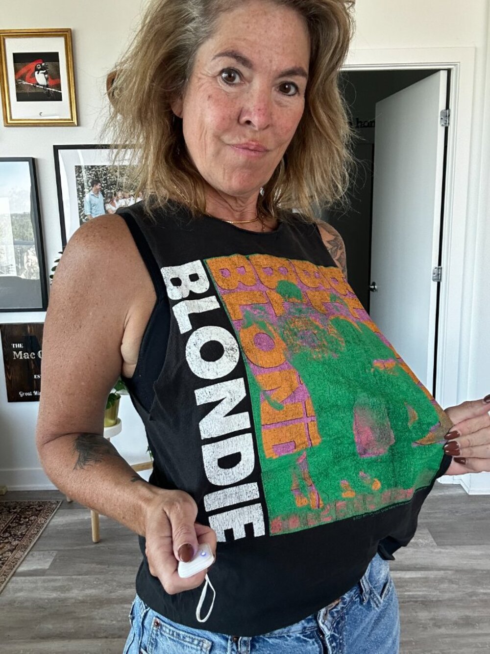 Junk Food Blondie Vintage Tank Top, Size Small